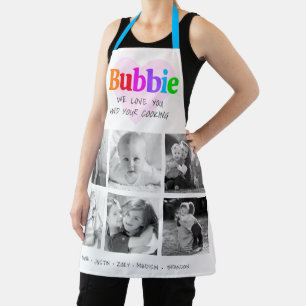 Tablier We Love You Bubbie Multicolor Bold 6 Photo Collage