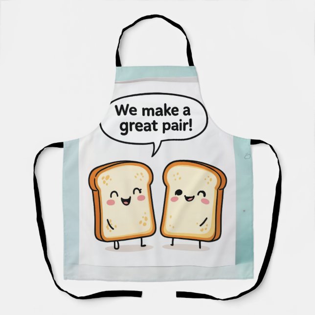 Tablier We Make a Great Pair Cute Toast Apron (Recto)