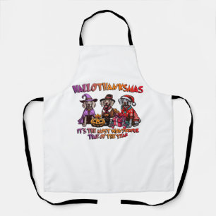 Tablier Weimaraner Halloween Thanksgiving Christmas Oversi