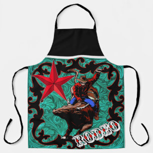 Tablier Western Rodeo Cowboy Bull Riding