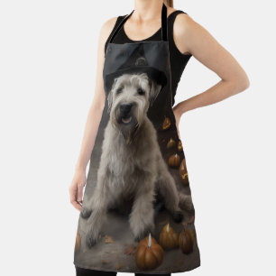 Tablier Wheaten Terrier Citrouille Halloween effroi