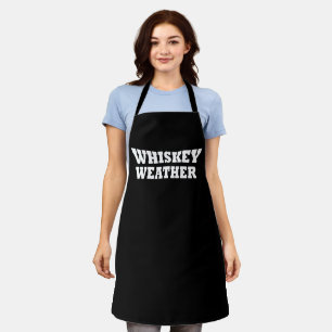 Tablier Whiskey weather, drôle de citations à boire