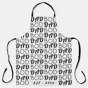 Tablier White Premium "DAD BOD"Y fête des pères Funky Fun