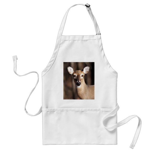 Tablier Wildlife Whitetail Deer Doe Portrait (Devant)