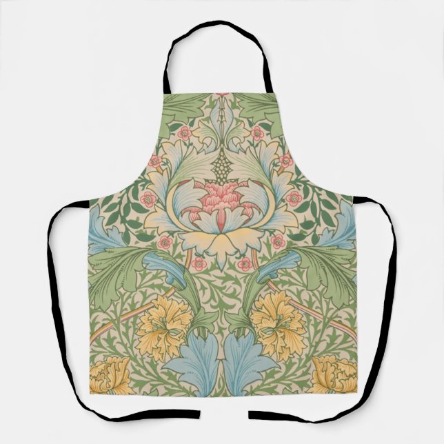 Tablier William Morris Myrtle Fleur Floral Botanique (Recto)
