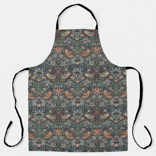Tablier William Morris, Thief Apron, fraises (Recto)