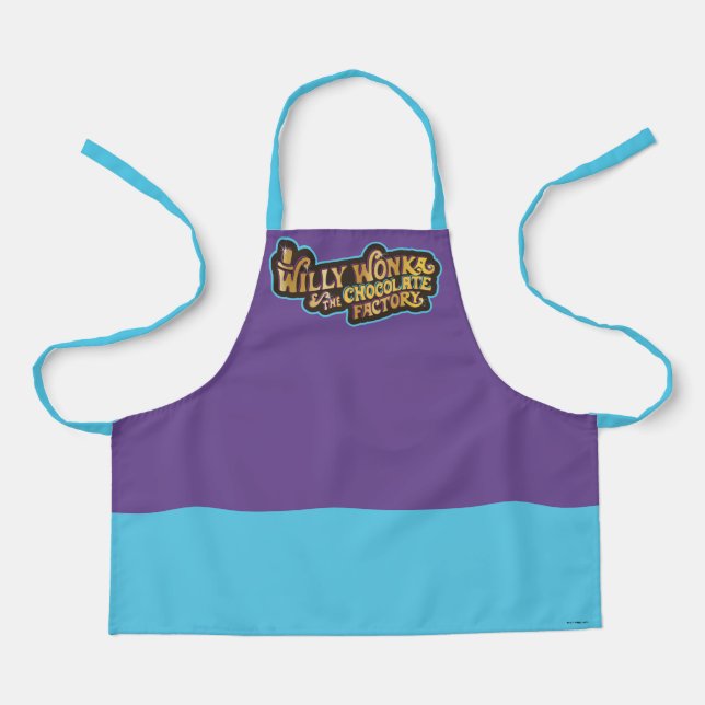 Tablier Willy Wonka et le logo de l'usine de chocolat (Recto)