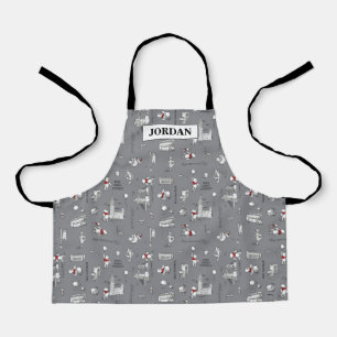 Tablier Winnie l'Ooh   Hello Friends Grey Motif