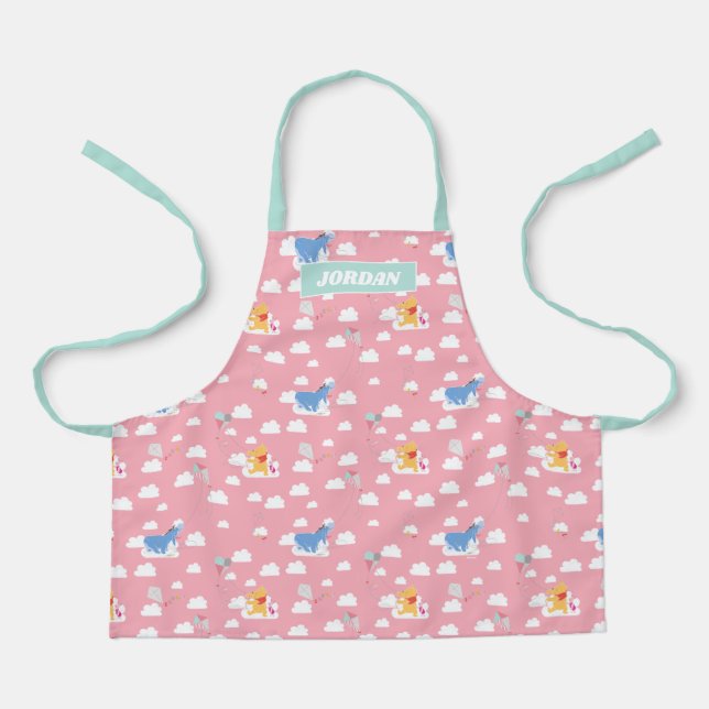 Tablier Winnie l'Ooh | Motif Pink Flying Kite Days (Recto)