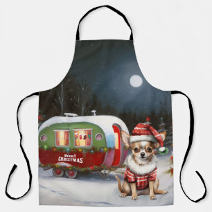 Tablier Winter Chihuahua Caravan Christmas Adventure