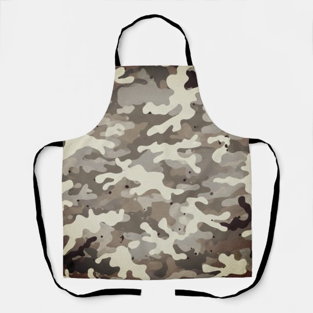 Tablier Winter Military Camouflage Pattern (Recto)