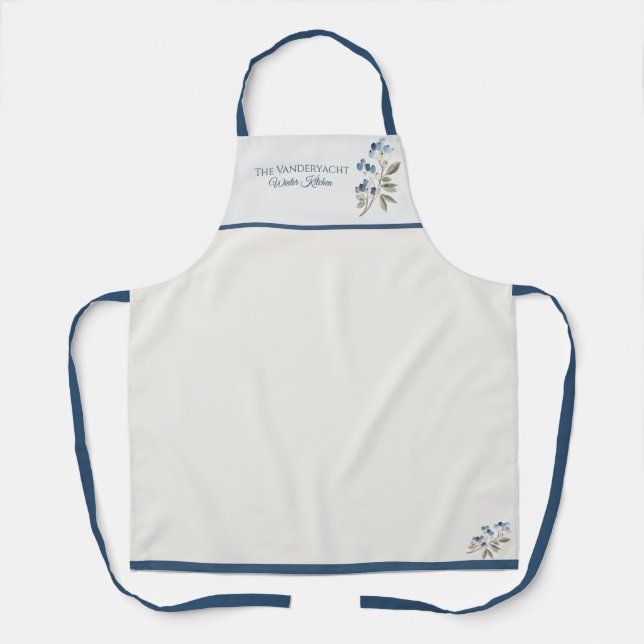 Tablier Winter Watercolor  (Recto)