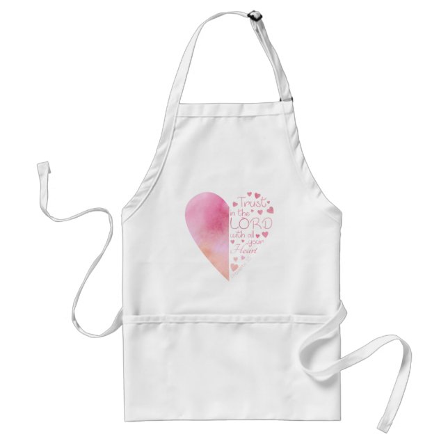 Tablier Women's Christian Heart Faith Trust in the Lord (Devant)