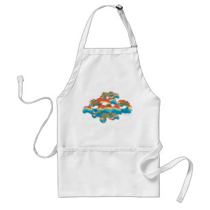 Tablier Wonder Woman Rainbow Clouds Motif