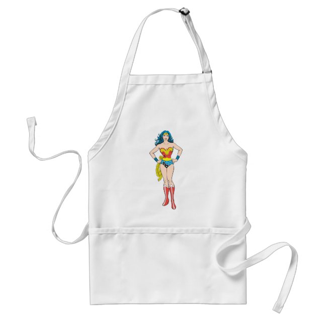 Tablier Wonder Woman tient sur les hanches (Devant)