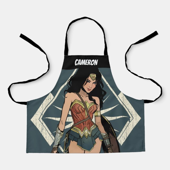 Tablier Wonder Woman With Sword Comic Art (Recto)