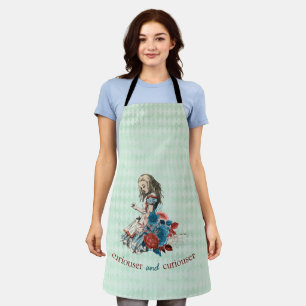 Tablier Wonderland Curiouser Vintage Storybook Alice
