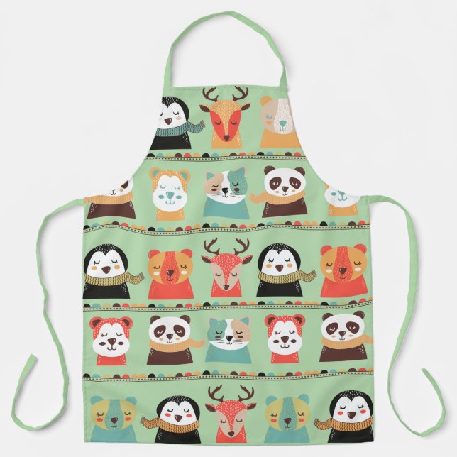 Tablier Woodland Whimsy Buddies Apron (Recto)