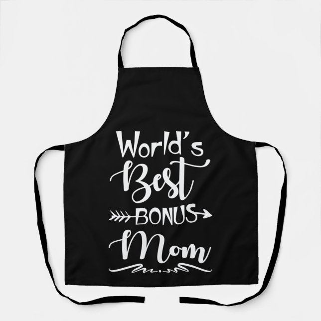Tablier World Best Bonus Mom Ever Cute Stepmom (Recto)