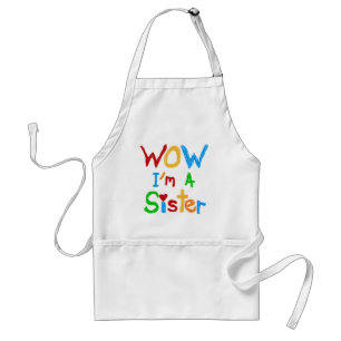 Tablier WOW Je suis une Soeur T-shirts et GIfts