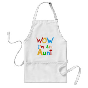 Tablier WOW Je suis une tante T-shirts et cadeaux