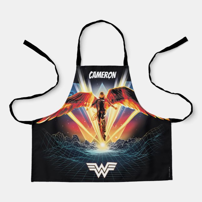 Tablier WW84 | Retrowave Wonder Woman des années 80 (Recto)