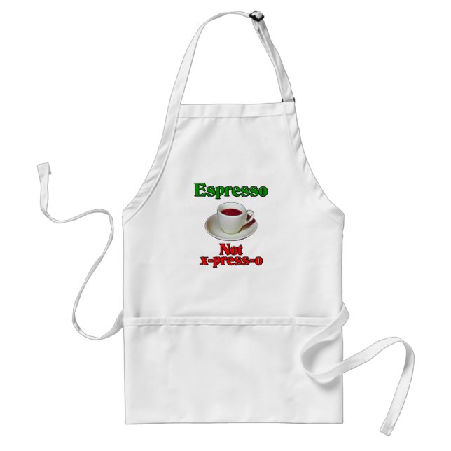 Tablier X-Presse-o de café express pas (Devant)