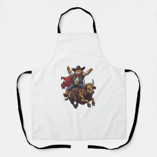 Tablier Yeehaw Kitty - Wild West Cat Cowboy Rodeo