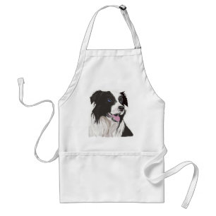 Tablier yeux bleus noirs et blancs