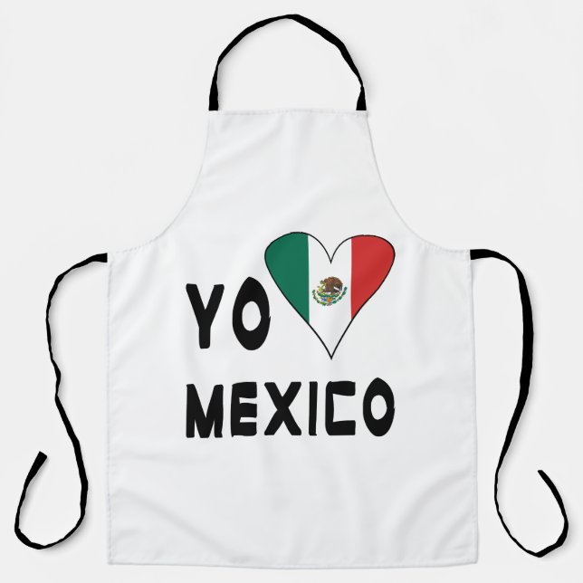 Tablier Yo Amo Mexique (Recto)