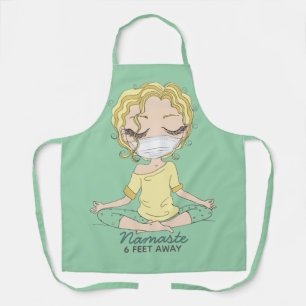 Tablier Yoga Girl Namaste à 6 pieds