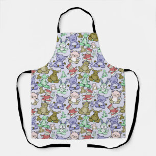 Tablier Yoga pose motif   Yoga sans couture motif 60