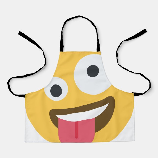 Tablier Zany Face Emoji (Recto)