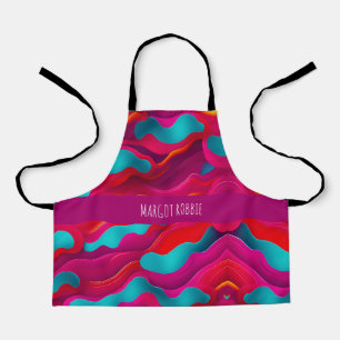 Tablier Zebra Strids vagues Motif arc-en-ciel de la Marine