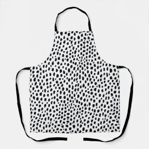 Tablier Zones dalmatiennes (noir/blanc)