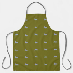 Tabliers à impression totale d'oie Gris Olive