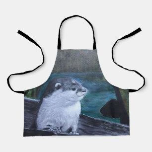 Tabliers avec impression de loutre partout