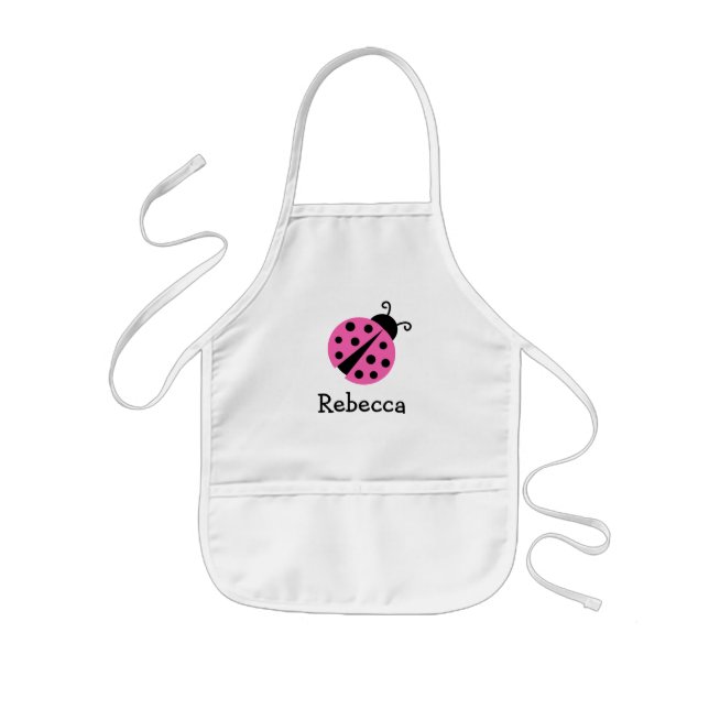 Tabliers de coccinelle rose pour enfants personnal (Devant)