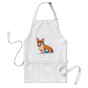 Tabliers de corgi de hippie (sans texte)