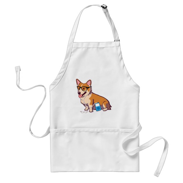 Tabliers de corgi de hippie (sans texte) (Devant)