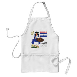 Tabliers de cuisine du Salvador - viande avec de