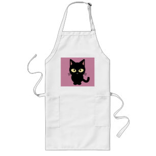 Tabliers de cuisine en chat noir