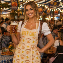 Tabliers de fête à motif de bière et de bretzel pe