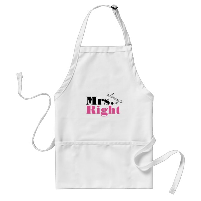 Tabliers de M. Right Mme Always Right pour lui et (Devant)