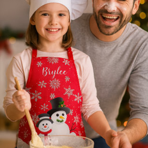 Tabliers de Noël mignons personnalisés pour enfant