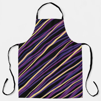 Tabliers modernes à rayures diagonales violettes e
