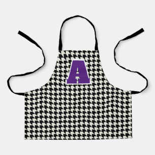 Tabliers monogramme à carreaux houndstooth