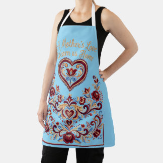 Tabliers nordiques Rosemaling, l'amour d'une mère