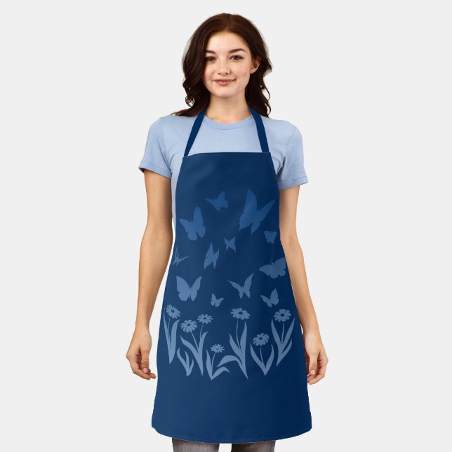 Tabliers Papillon Bleu Papillon Art Aprons & Cadea (Porté)