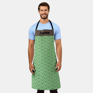 Tabliers Personnalisés pour Hommes Antlers Green C
